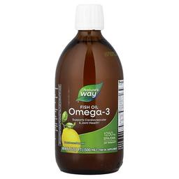 Nature S Way Fish Oil Omega 3 Zesty Lemon 16 9 Fl Oz 500 Ml