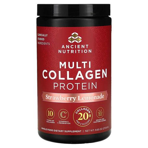 Ancient Nutrition Multi Collagen Protein Strawberry Lemonade 9 65 Oz 273 6 G product image