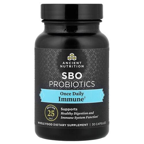 Ancient Nutrition Sbo Probiotics Once Daily Immune 25 Billion Cfu 30 Capsules