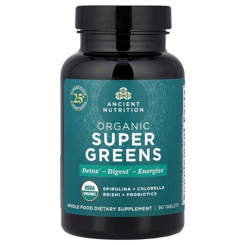 Ancient Nutrition Organic Super Greens 90 Tablets product image
