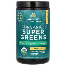 Ancient Nutrition Organic Supergreens Mango 6 8 Oz 192 8 G