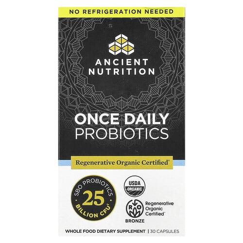 Ancient Nutrition Once Daily Probiotics 30 Capsules