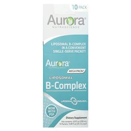 Aurora Nutrascience Liposomal B Complex 10 Packets 0 68 Fl Oz 20 Ml Each