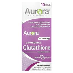 Aurora Nutrascience Micro Pack Liposomal Glutathione 10 Packets 0 46 Fl Oz 13 5 Ml Each