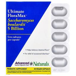 Advanced Naturals Ultimate Floramax Saccharomyces Boulardii 5 Billion 30 Vegan Capsules