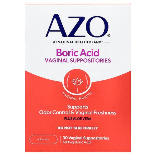 아조 AZO, 붕산, 질 좌약, 600mg, 좌약 30정 product image