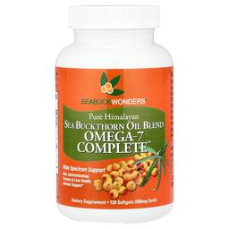 Seabuckwonders Pure Himalayan Sea Buckthorn Oil Blend Omega 7 Complete 120 Softgels 500 Mg Per Softgel