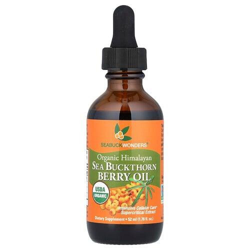 Seabuckwonders Organic Himalayan Sea Buckthorn Berry Oil 1 000 Mg 1 76 Fl Oz 52 Ml