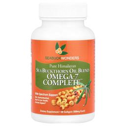 Seabuckwonders Omega 7 Complete Sea Buckthorn Oil Blend 60 Softgels 500 Mg Per Softgel