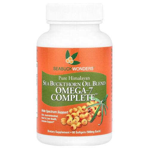 Seabuckwonders Omega 7 Complete Sea Buckthorn Oil Blend 60 Softgels 500 Mg Per Softgel