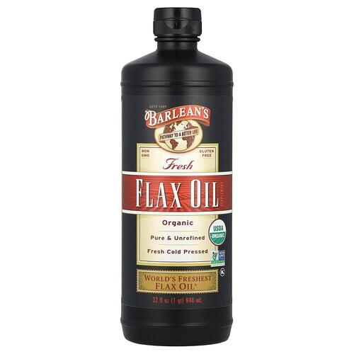 Barlean S Organic Fresh Flax Oil 32 Fl Oz 946 Ml