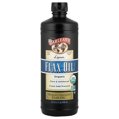 Barlean S Organic Lignan Flax Oil 32 Fl Oz 946 Ml
