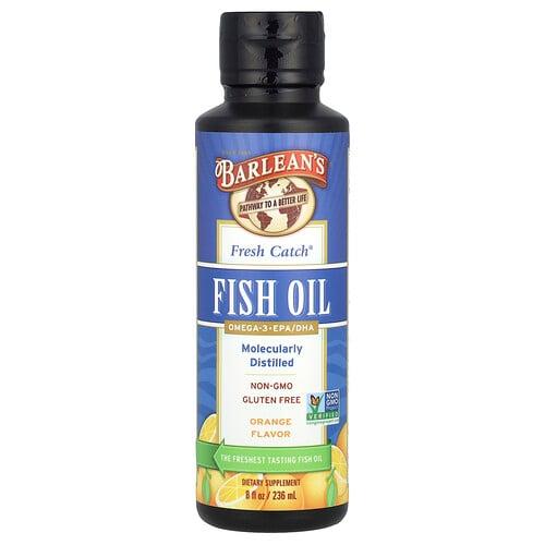 Barlean S Fresh Catch Fish Oil Omega 3 Epa Dha Orange 8 Fl Oz 236 Ml