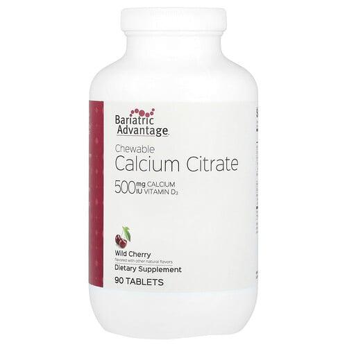 Bariatric Advantage Chewable Calcium Citrate Wild Cherry 90 Tablets