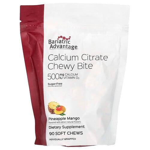Bariatric Advantage Calcium Citrate Chewy Bite Sugar Free Pineapple Mango 90 Soft Chews
