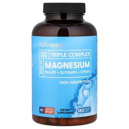 Bioemblem Triple Complex Magnesium 180 Veggie Caps 150 Mg Per Capsule