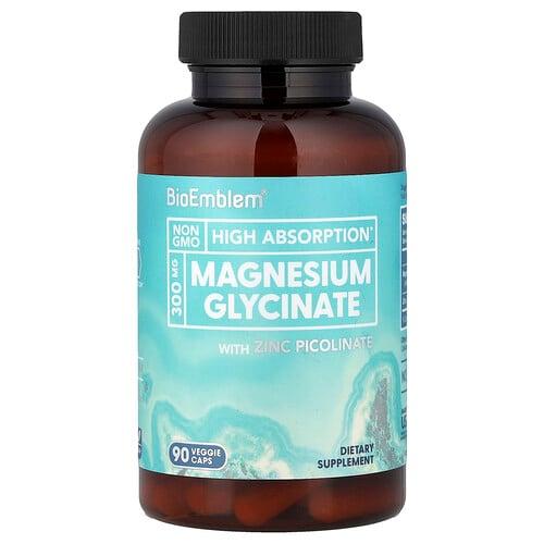 Bioemblem Magnesium Glycinate With Zinc Picolinate 90 Veggie Caps product image