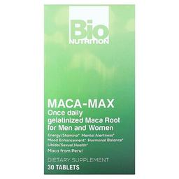 Bio Nutrition Maca Max For Men And Women 1 000 Mg 30 Tablets