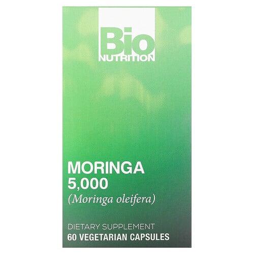 Bio Nutrition Moringa 5 000 Mg 60 Vegetarian Capsules