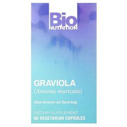 Bio Nutrition Graviola 60 Vegetarian Capsules 750 Mg Per Capsule
