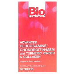 Bio Nutrition Advanced Glucosamine Chondroitin Msm And Turmeric Ginger Collagen 90 Tablets