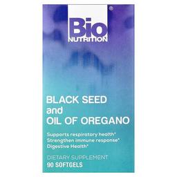 Bio Nutrition Black Seed And Oil Of Oregano 90 Softgels
