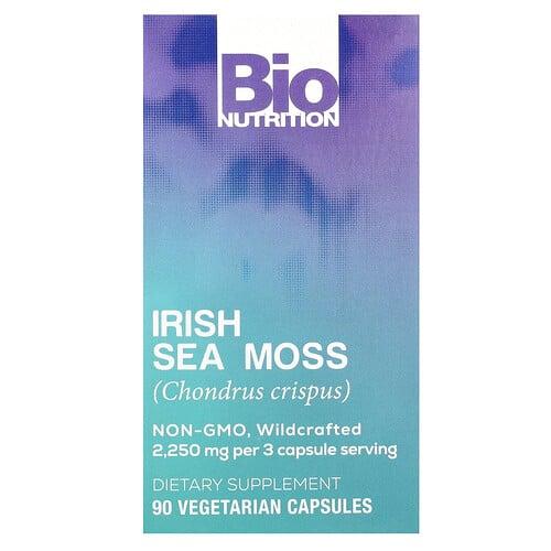Bio Nutrition Irish Sea Moss 90 Vegetarian Capsules 750 Mg Per Capsule