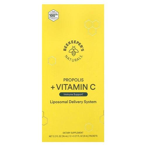 Beekeeper S Naturals Propolis Vitamin C 12 Packets 0 27 Fl Oz 8 Ml Each product image