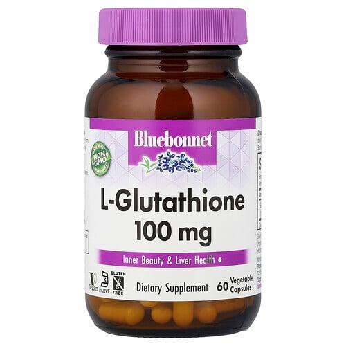 Bluebonnet Nutrition L Glutathione 100 Mg 60 Vegetable Capsules