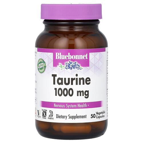 Bluebonnet Nutrition Taurine 1 000 Mg 50 Vegetable Capsules