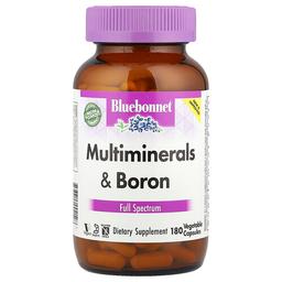 Bluebonnet Nutrition Multiminerals Boron 180 Vegetable Capsules