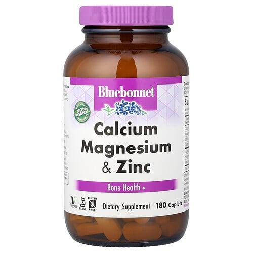Bluebonnet Nutrition Calcium Magnesium Zinc 180 Caplets