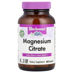Bluebonnet Nutrition Magnesium Citrate 60 Caplets 200 Mg Per Caplet