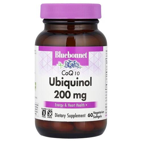 Bluebonnet Nutrition Coq10 Ubiquinol 200 Mg 60 Vegetarian Softgels product image