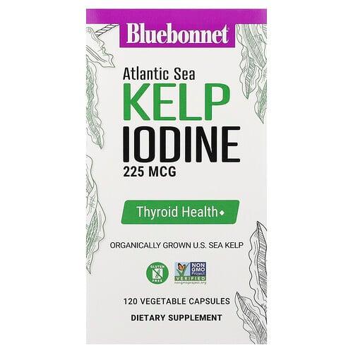 Bluebonnet Nutrition Atlantic Sea Kelp Iodine 225 Mcg 120 Vegetable Capsules product image