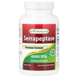Best Naturals Serrapeptase 40 000 Spus 180 Vcaps