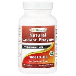 Best Naturals Natural Lactase Enzyme 9 000 Fcc Alu 180 Tablets