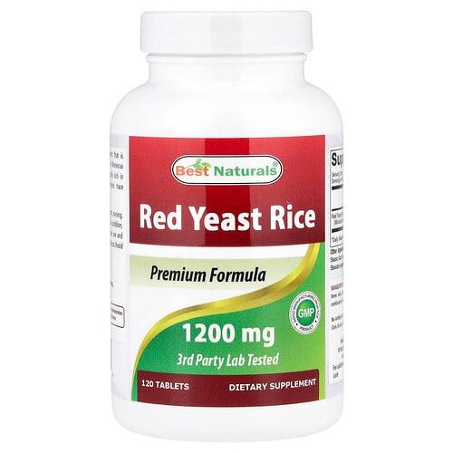 Best Naturals Red Yeast Rice 1 200 Mg 120 Tablets