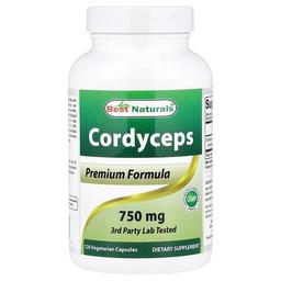 Best Naturals Cordyceps 750 Mg 120 Vegetarian Capsules