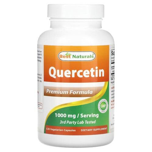 Best Naturals Quercetin 120 Vegetarian Capsules 500 Mg Per Capsule