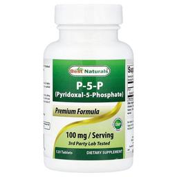 Best Naturals P 5 P Pyridoxal 5 Phosphate 120 Tablets 50 Mg Per Tablet