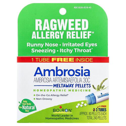 Boiron Ambrosia Meltaway Pellets 30c 3 Tubes 80 Pellets Each product image