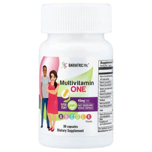 Bariatricpal Multivitamin One With Iron 30 Capsules product image