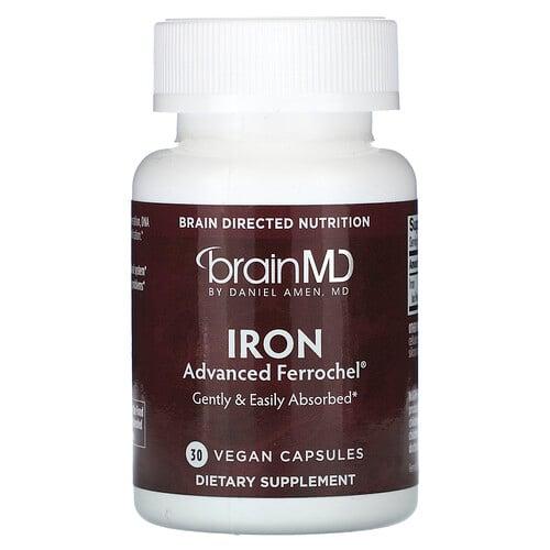 Brainmd Iron 30 Vegan Capsules 25 Mg Per Capsule product image