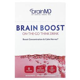 Brainmd Brain Boost On The Go Think Drink Caffeine Free 10 Packets