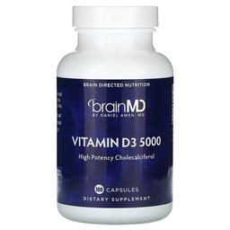 Brainmd Vitamin D3 5000 125 Mcg 5 000 Iu 100 Capsules