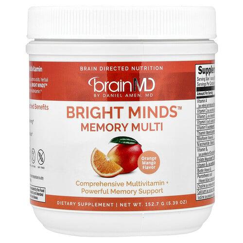 Brainmd Bright Minds Memory Multi Orange Mango 5 4 Oz 153 6 G