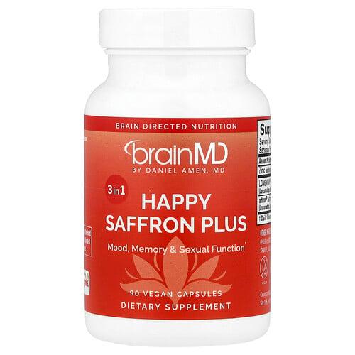 Brainmd Happy Saffron Plus 90 Vegan Capsules
