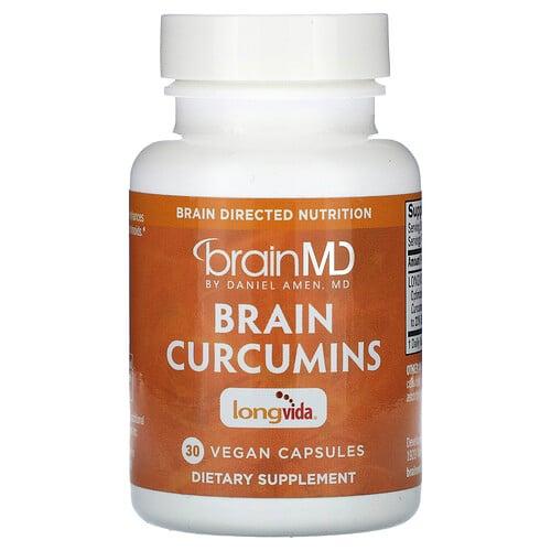 Brainmd Brain Curcumins 30 Vegan Capsules 400 Mg Per Capsule