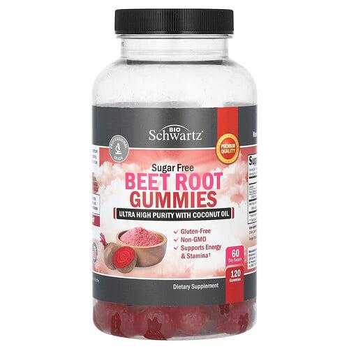 Bioschwartz Beet Root Gummies Sugar Free 120 Gummies 250 Mg Per Gummy